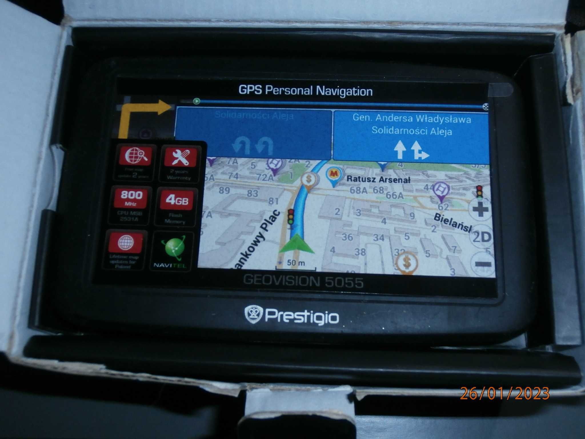 Navigacja marki Prestigio Geovision 5055 - używana / sprawna