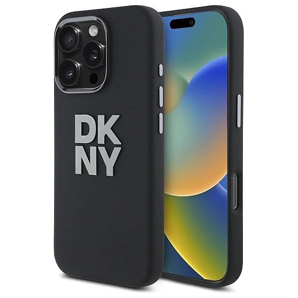 DKNY DKHCP16LSMCBSK iPhone 16 Pro 6.3" czarny/black hardcase Liquid Si