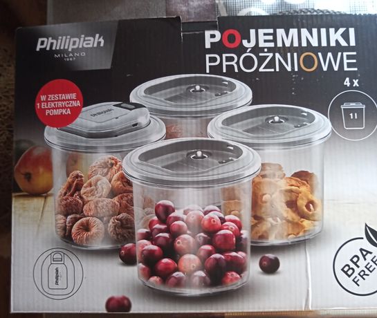 Philipiak nowe pojemniki próżniowe 4x1L