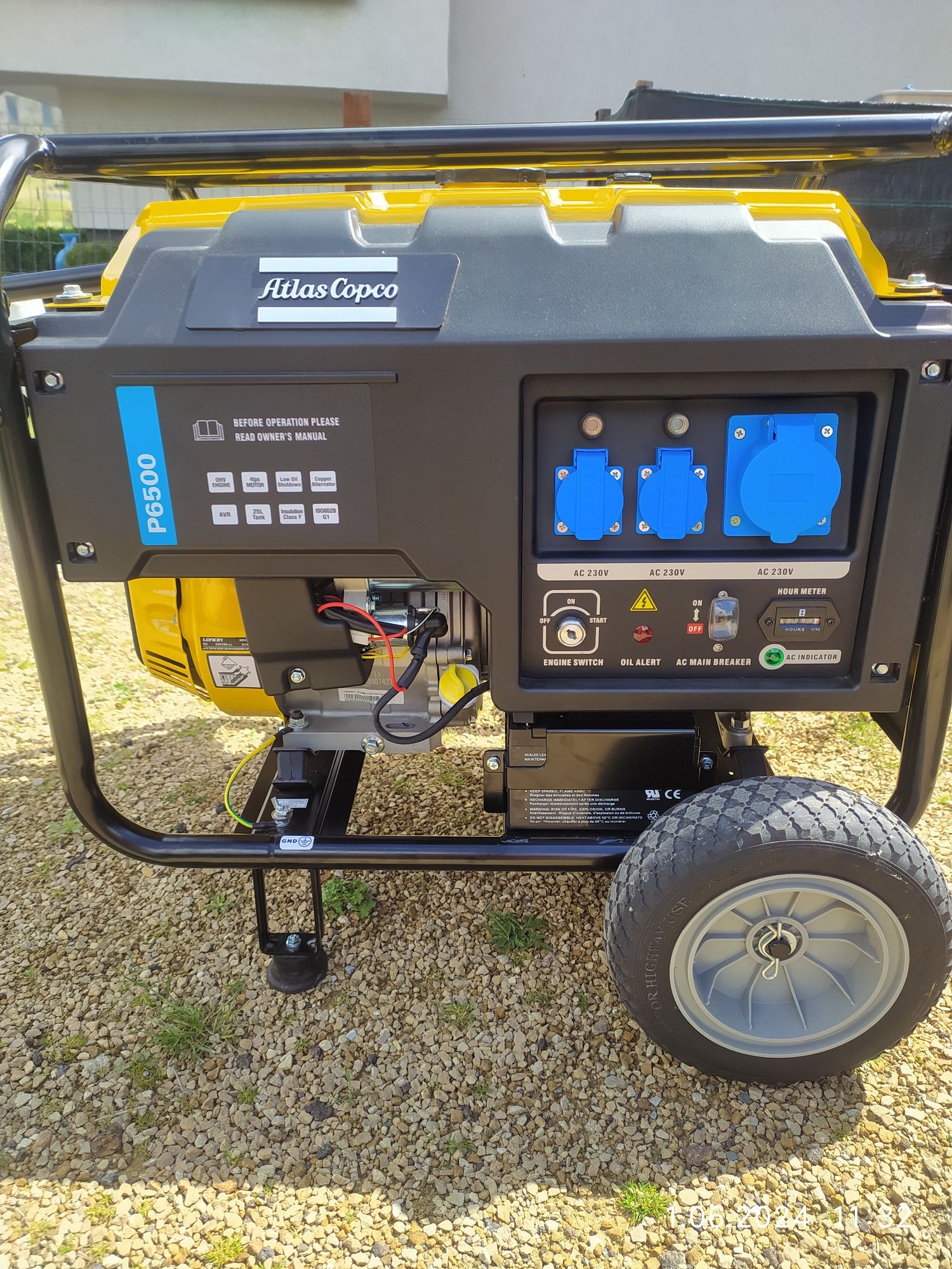 Agregat prądotwórczy Atlas Copco 6500