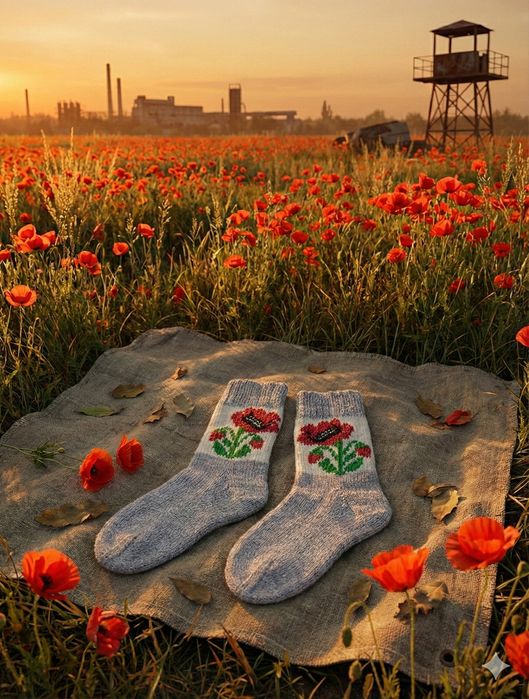 Носки вязаные  шерсть