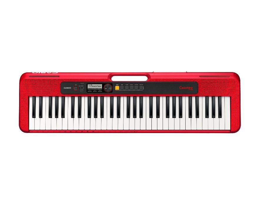 CASIO CT-S200 Czerwony Keyboard + Statyw Pokrowiec Ławka | ZESTAW