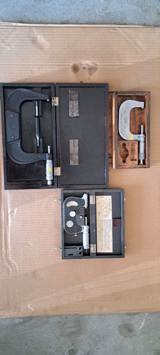 Mikromierze mikromierz mikrometr 25-50,  50-75, 125-150 komplet