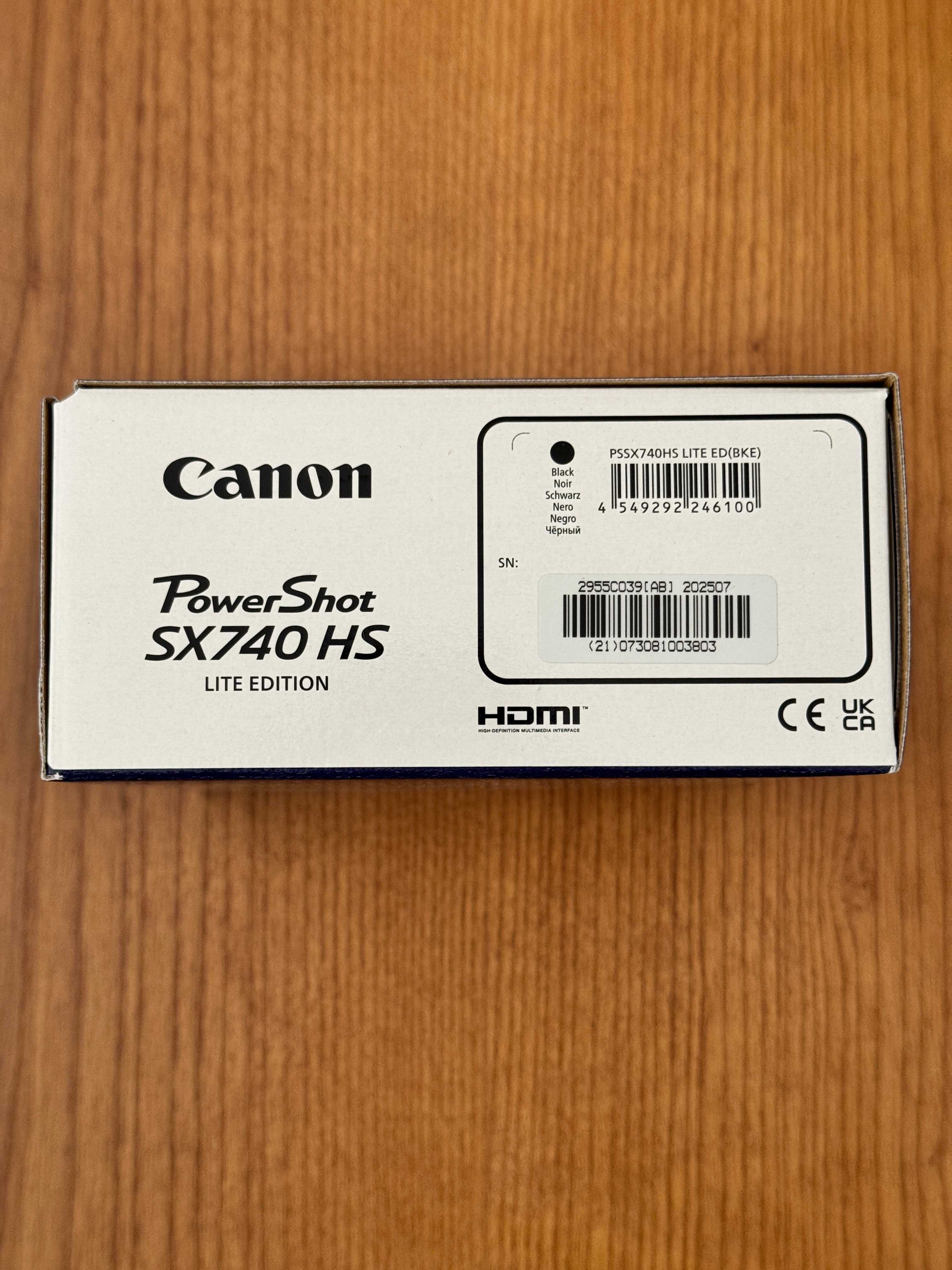 Canon Powershot SX740 HS Lite Edition Preta - NOVA