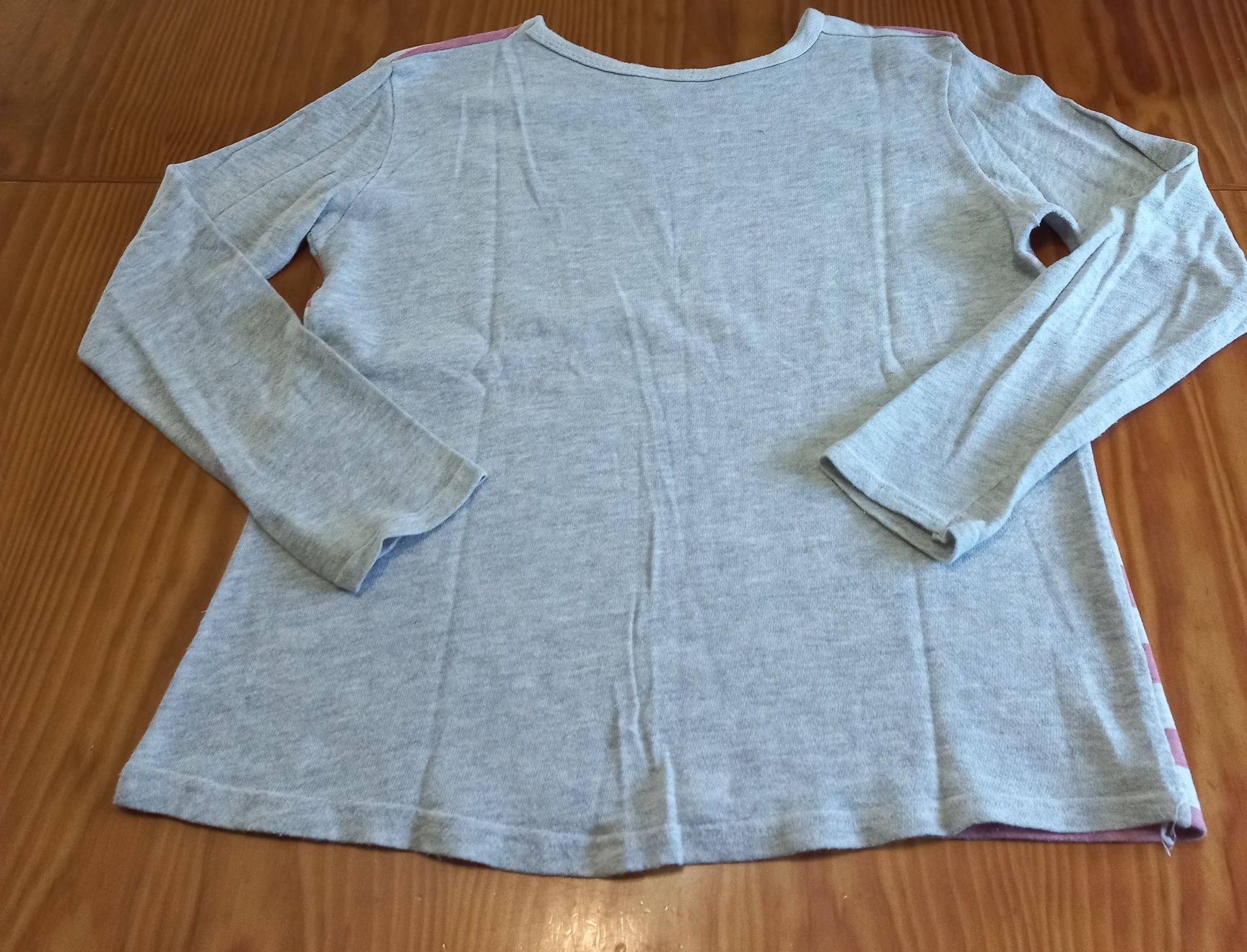 Camisola unisexo riscas rosa Tam. L