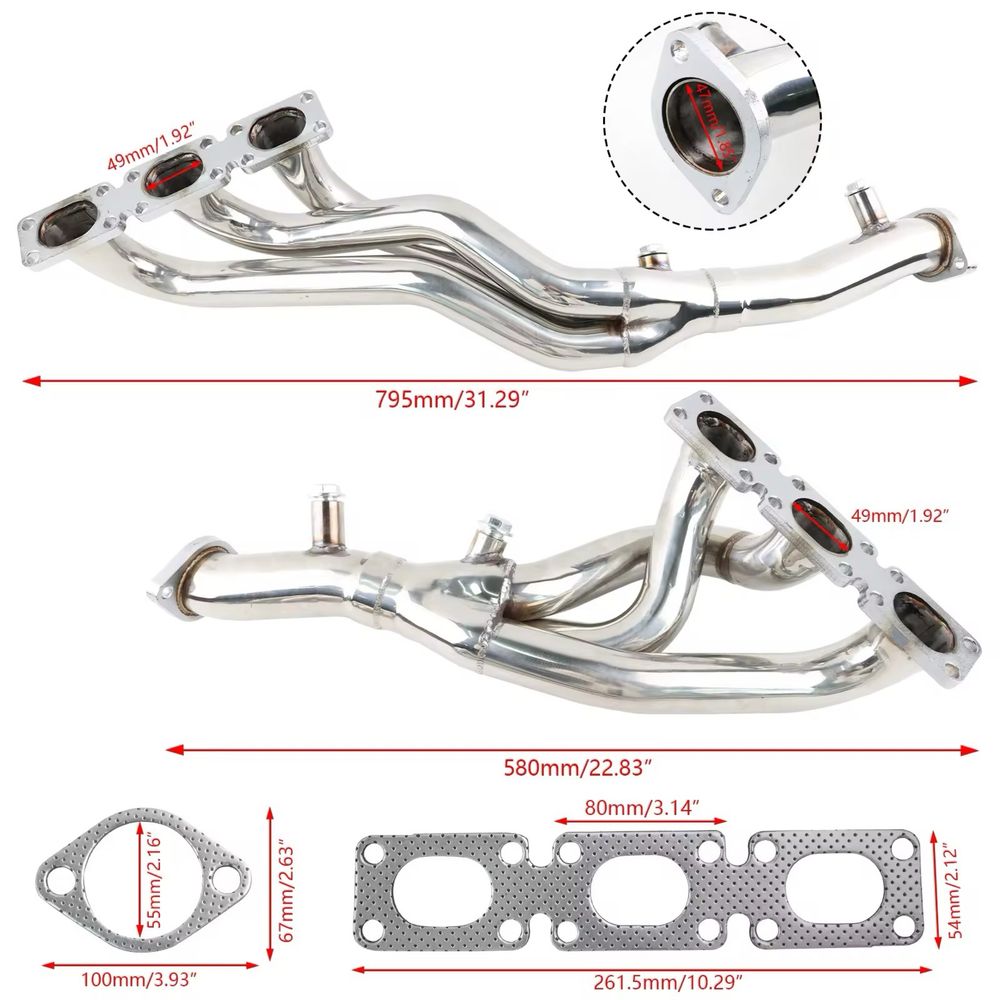 Равнодлинный выпускной коллектор М54/М52 BMW E46, E36, E39, E60, E83