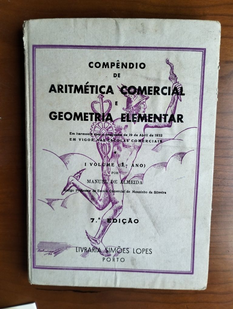 Antigo Compêndio de Aritmética Comercial e Geografia Elementar