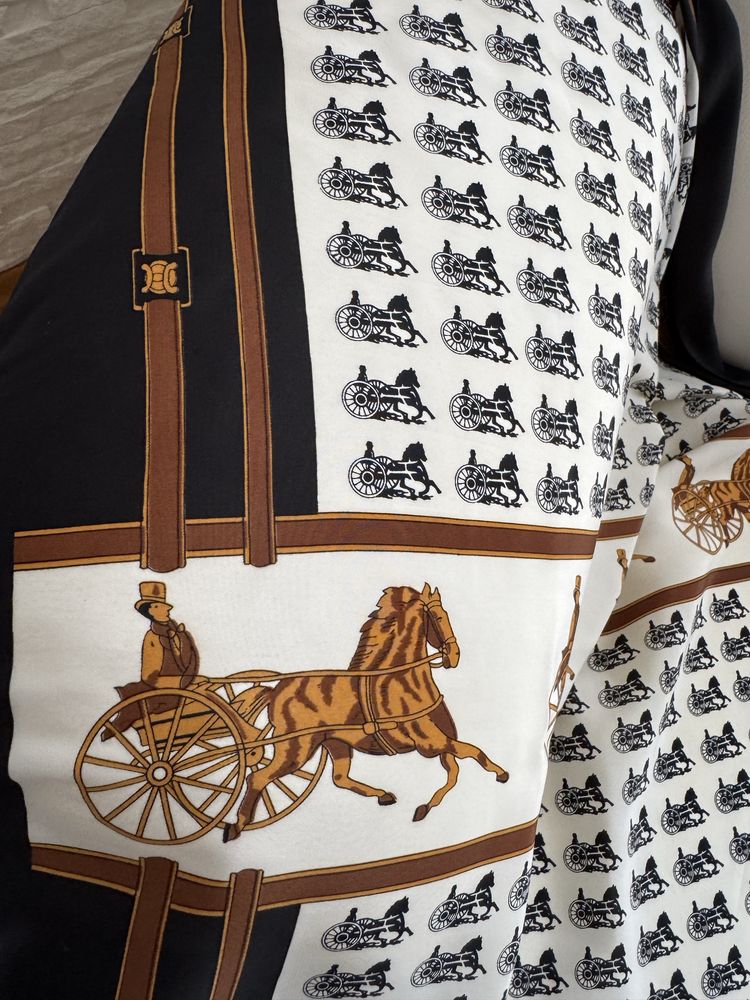 Hermes хустка шовк