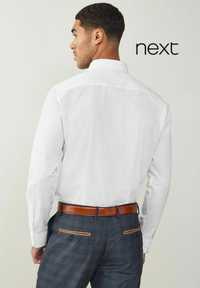 Нова біла класична чоловіча брендова нарядна сорочка next l 16 long