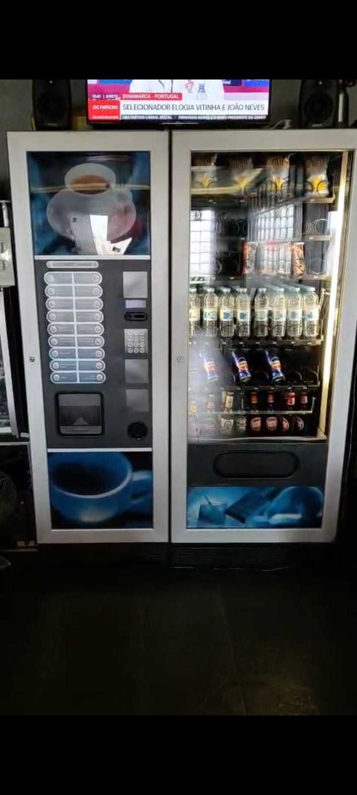 máquina vending combinada café e snaks ,  Fas Fashion. ler o anúncio.