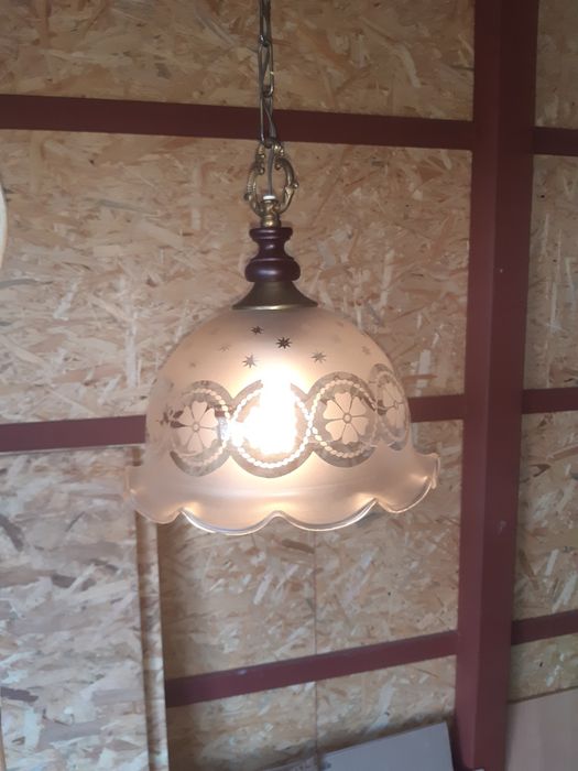 Żyrandol, lampa kuchenna, z dawnych lat.