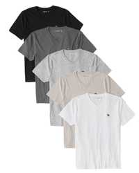 Koszulka Męska T-SHIRT 5PAK ZESTAW koszulek Abercrombie & Fitch L