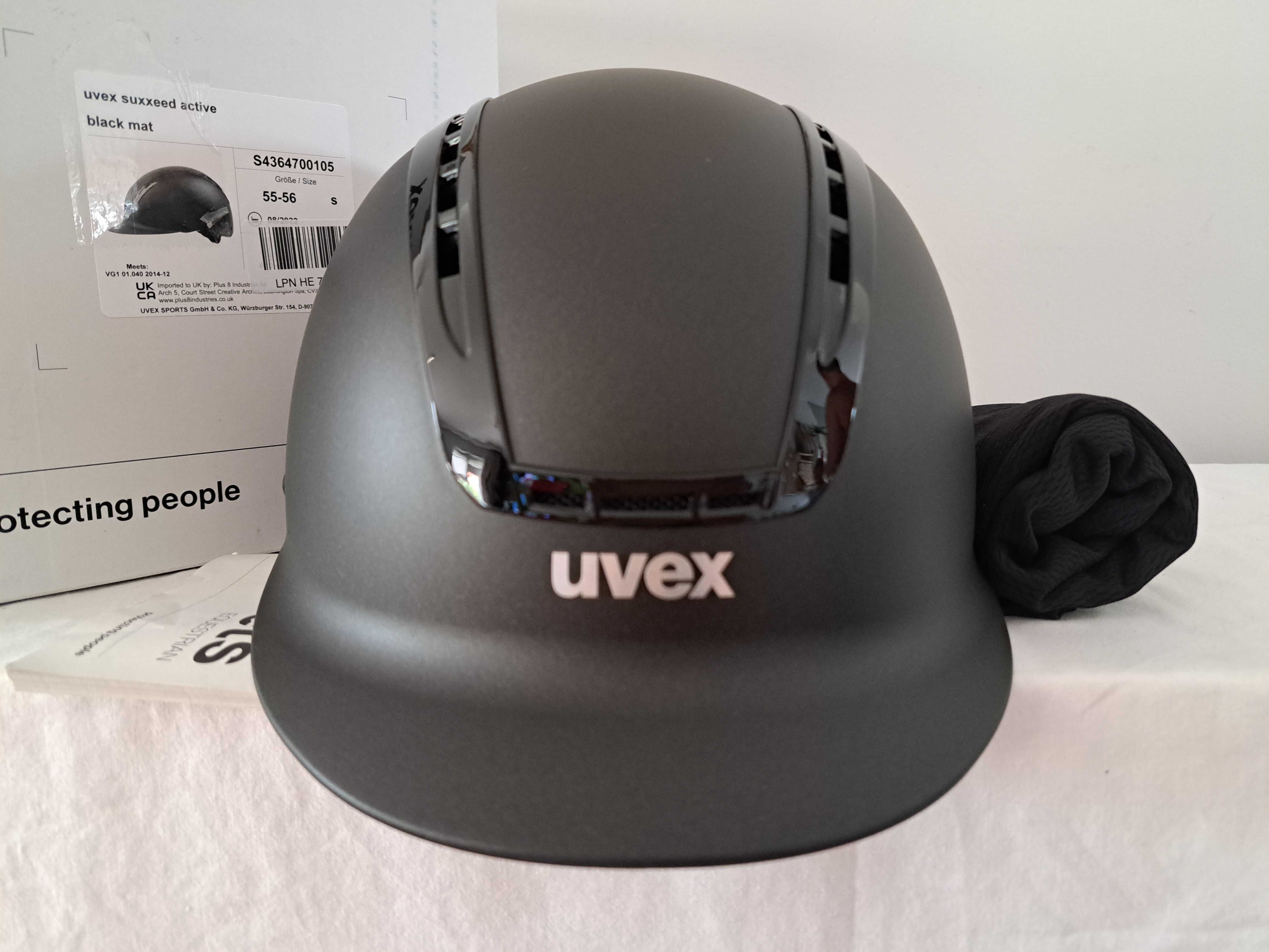 Kask jeździecki toczek Uvex Suxxeed Active Black S/M 55-56cm