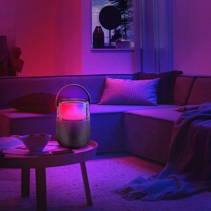 Głośnik Przenośny Bluetooth 16W Światło RGB Mini Karaoke Mikrofon