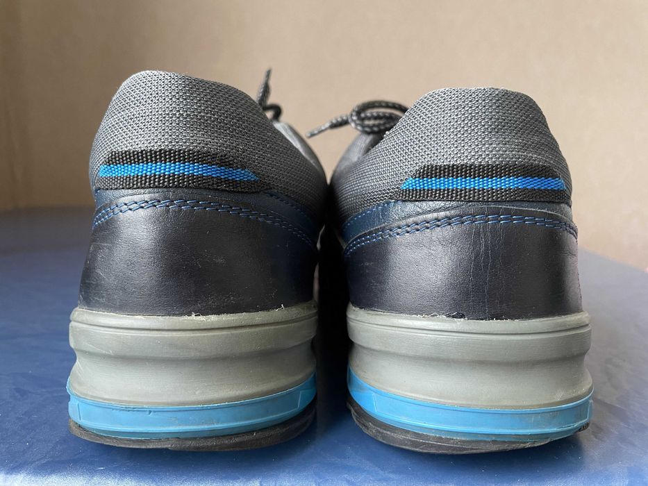 Шкіряні чоловічі кросівки Mida 12149(4) сині 42 розмір демісезон