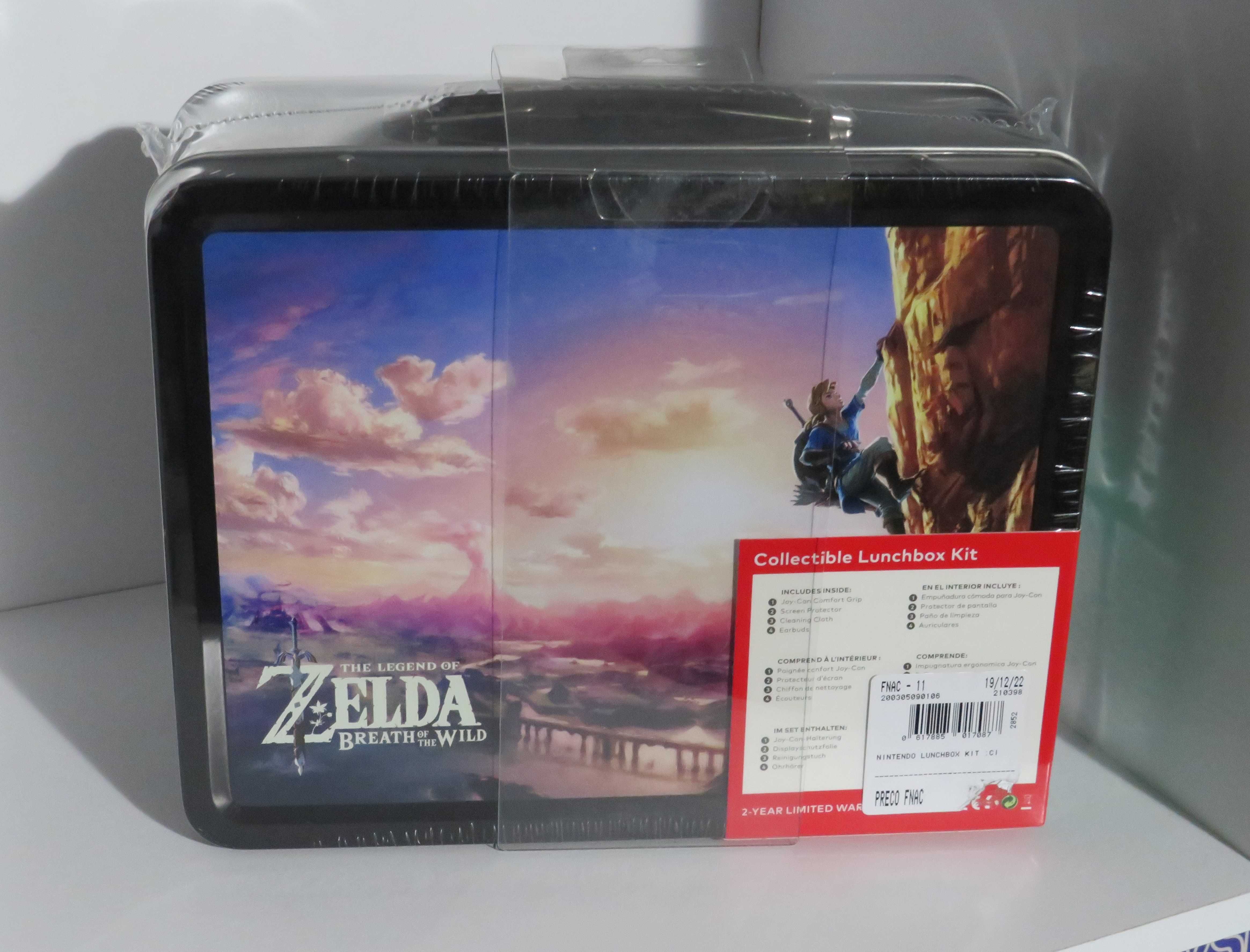 The Legend of Zelda Breath of the Wild Collectible Lunchbox Kit Novo