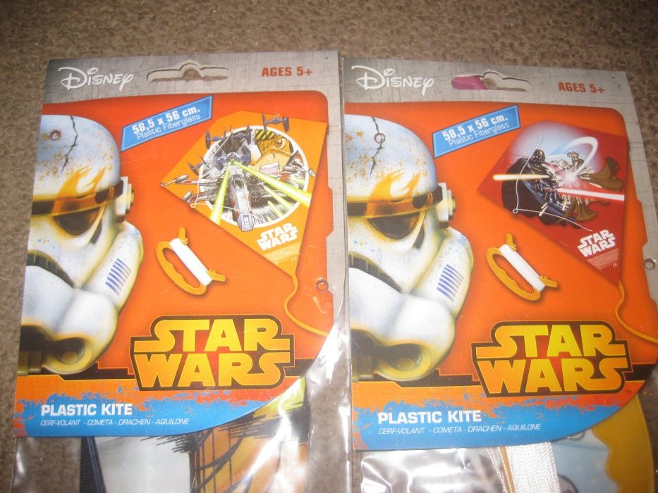 2 Brinquedos Papagaios “Star Wars” Novos e Embalados!