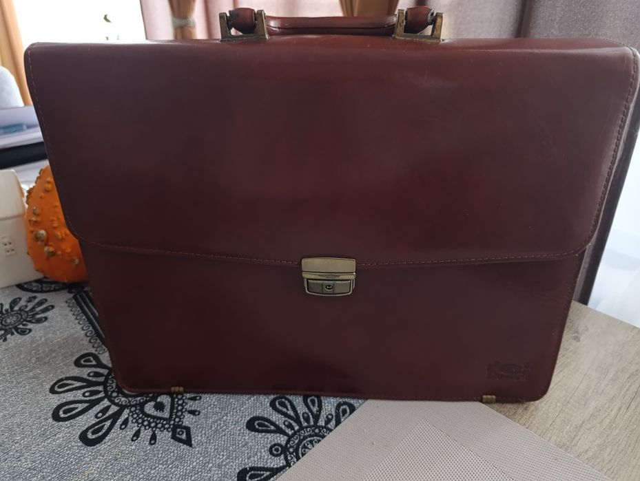 Teczka Aktówka skórzana męska