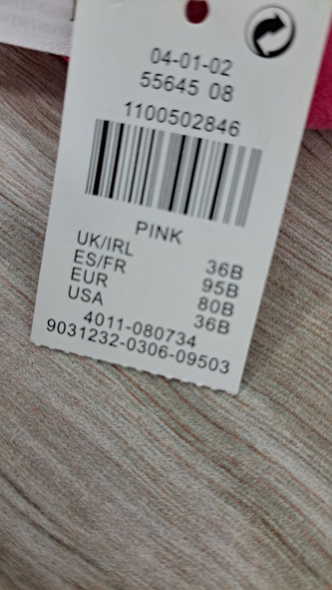 Primark biustonosz stanik 80B różowy