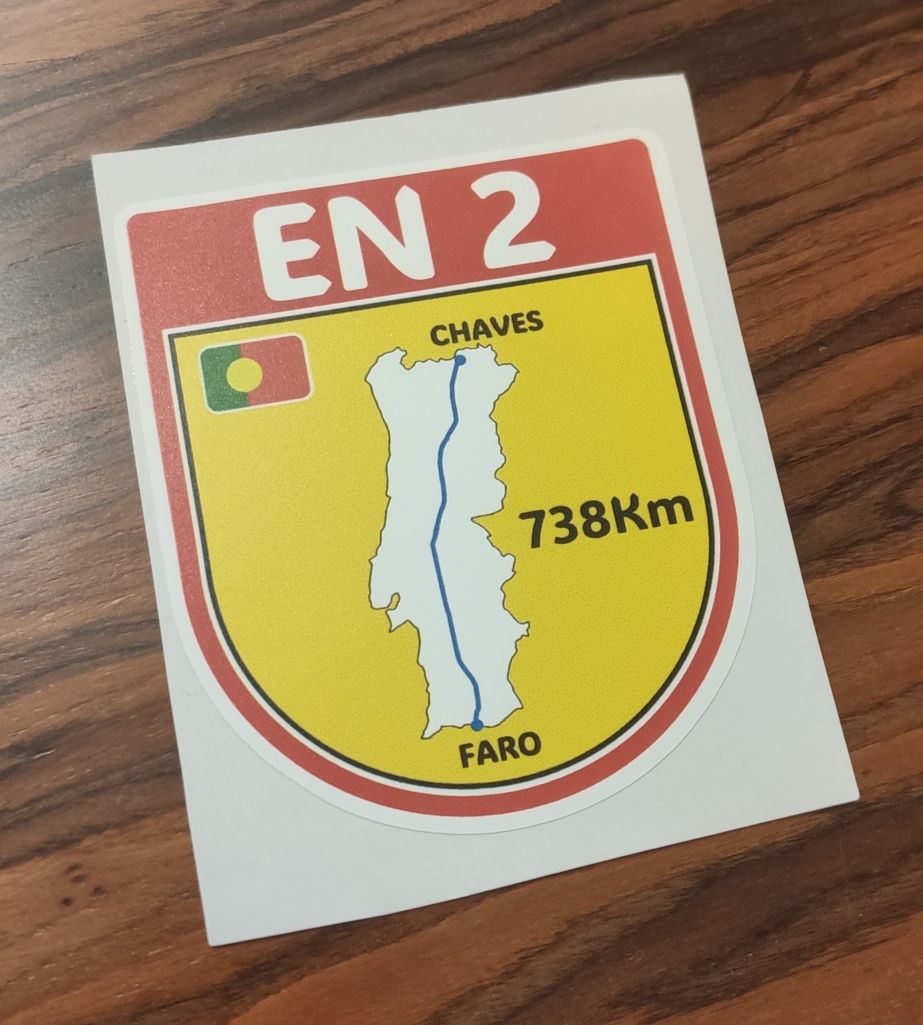 Autocolante Estrada Nacional 2 em vinil