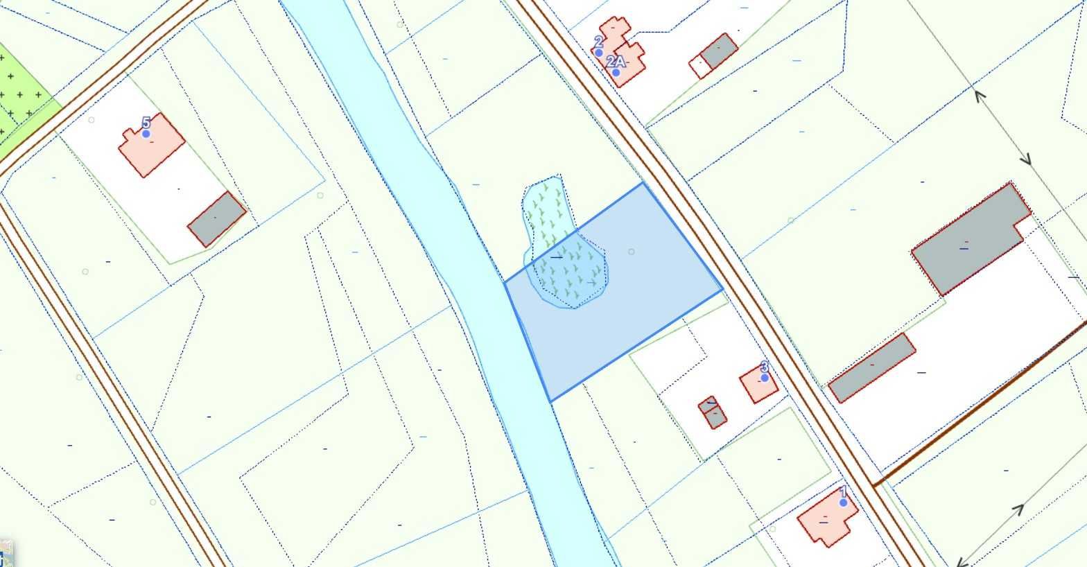Działka 2300 m² z linią brzegową rzeki na Mazurach