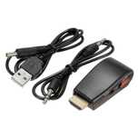 Conversor HDMI para VGA + Audio S/ ou C/ Alimentação p/ PS3, PS4, XBOX