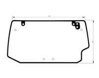 tylna szyba Deutz-Fahr Agrotron K 90 , 100 , 110 ,120 K90 K100 ACX564i