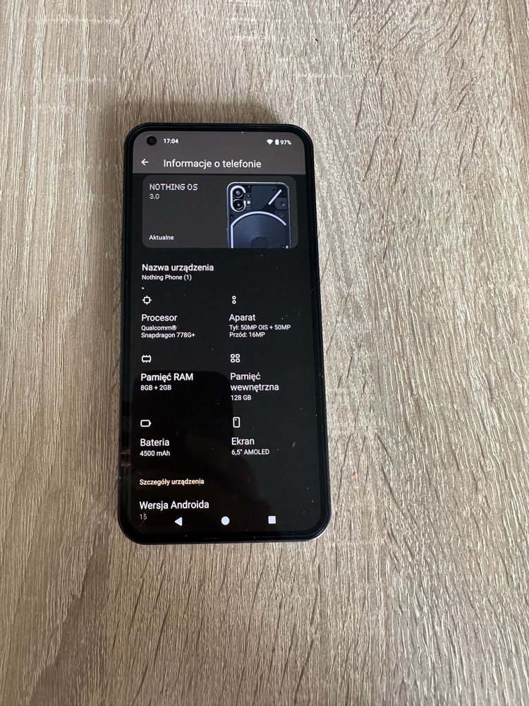 Nothing phone (1) 8/128 gb stan bardzo dobry