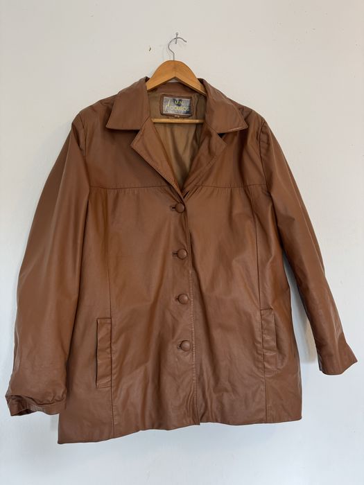 Casaco em pele Vintage - Tamanho XL, Masculino