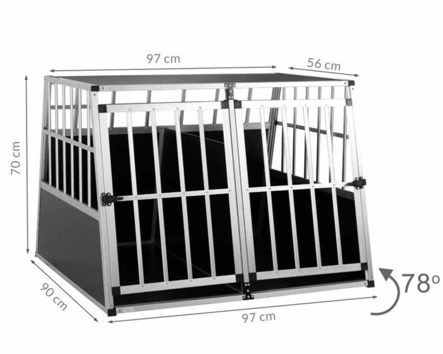Klatka do samochodu dla psa XXL
