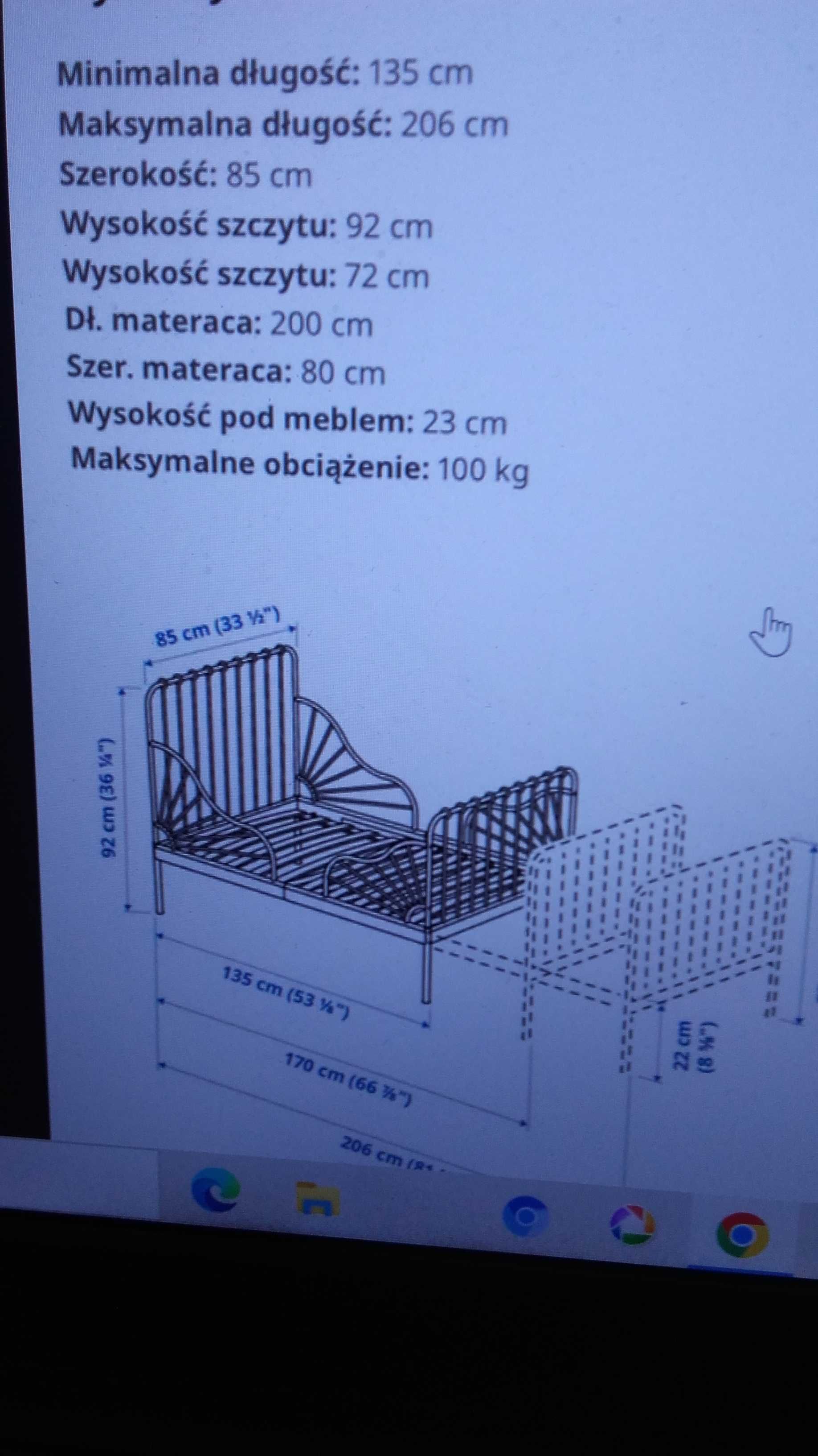 Sprzedam łóżko z Ikei