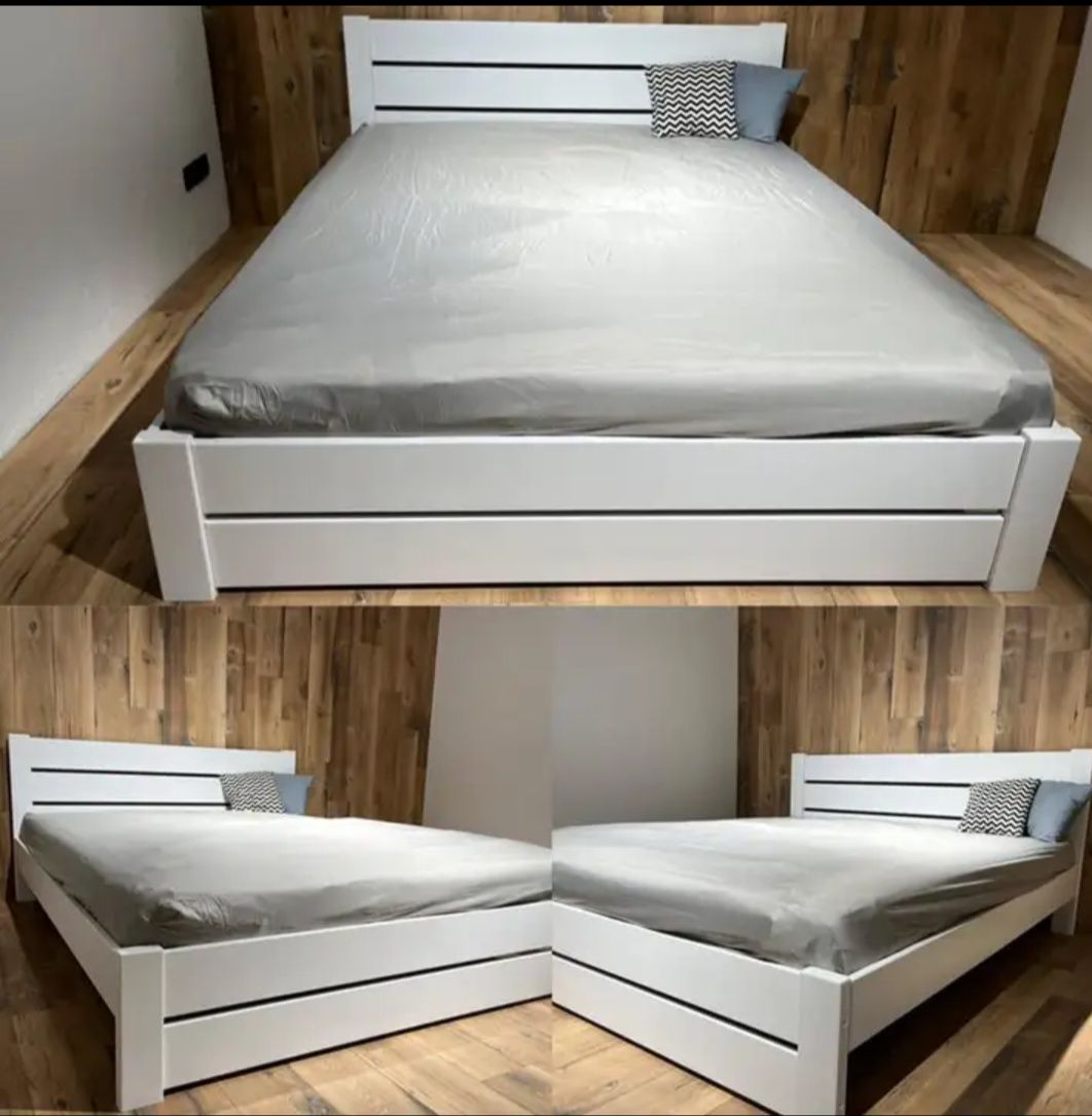 Ліжко деревяне букове 160*200 двохспальне