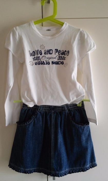 Saia PréNatal + blusa Girândola