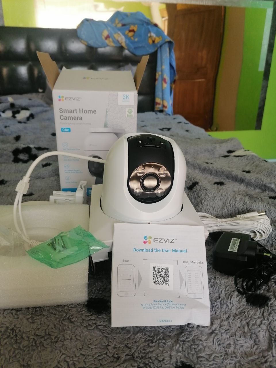 Kamera Wi-Fi EZVIZ C8C 5Mpx 3K, Detekcja ruchu AI, Automatyczne śledze