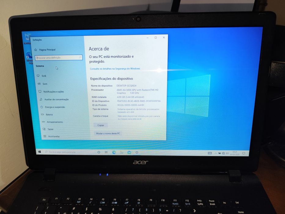 Portátil Acer usado