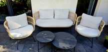 Zestaw Ogrodowy sofa + 2 fotele +2 stoliki