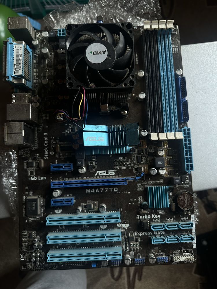 Płyta główna ASUS M4A77TD + AMD Phenom II X4 635 AM3 DDR3