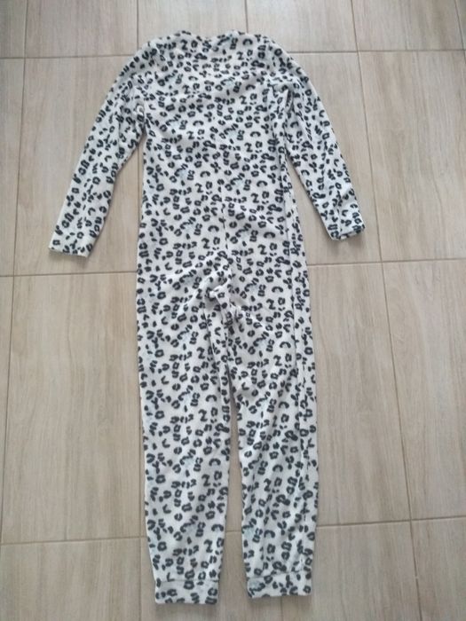 Piżama młodzieżowa damska kombinezon zimowy onesie w panterkę S