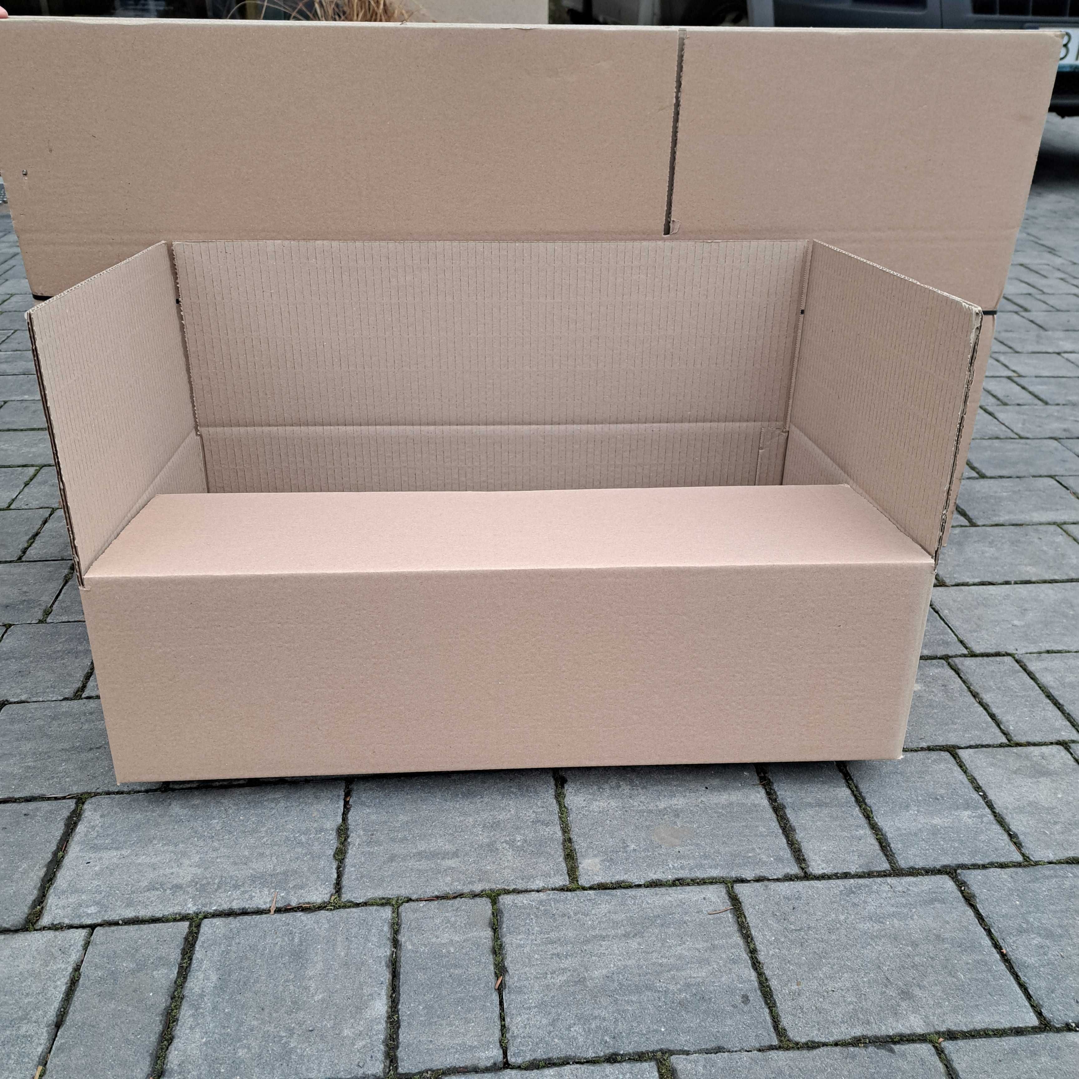 Karton klapowy 640x380x190mm 5W 480g/m2 Szary 10 szt (dostępne 300szt)