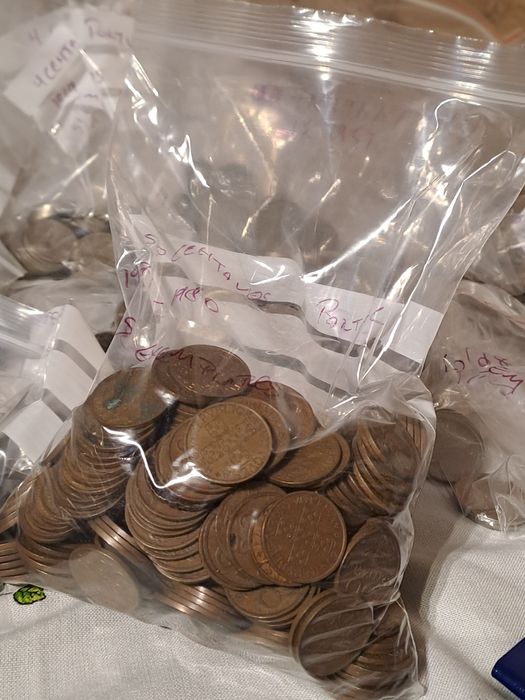 Coleção de moedas antigas