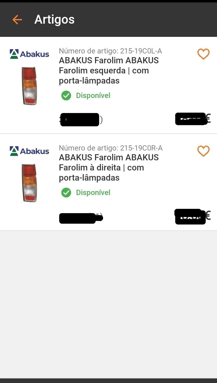 Farolins para Nissan Pickup 1993 a 1995