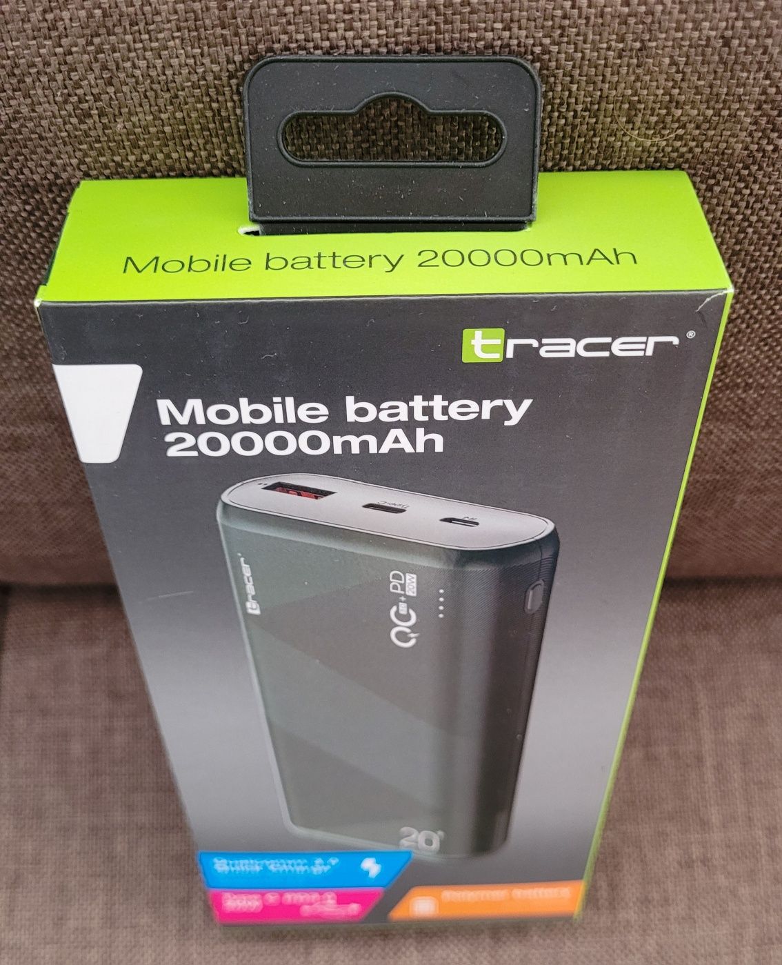 Powerbank Tracer 20000mAh zielony