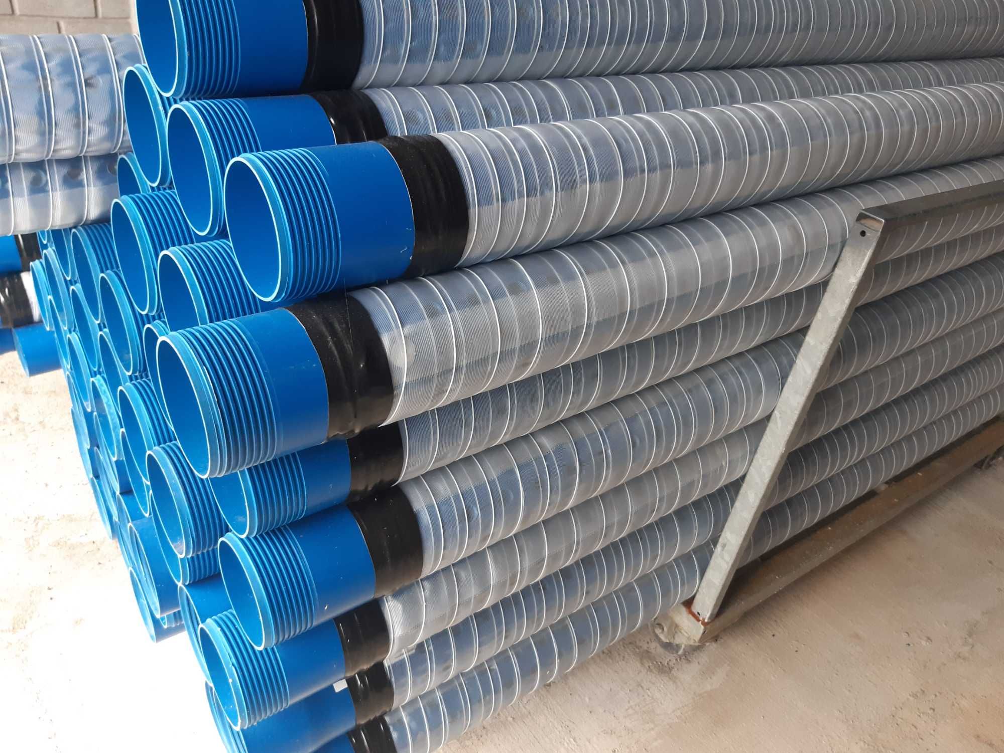 Filtry studzienne PVC szczelinowe osiatkowane  160mm  Producent