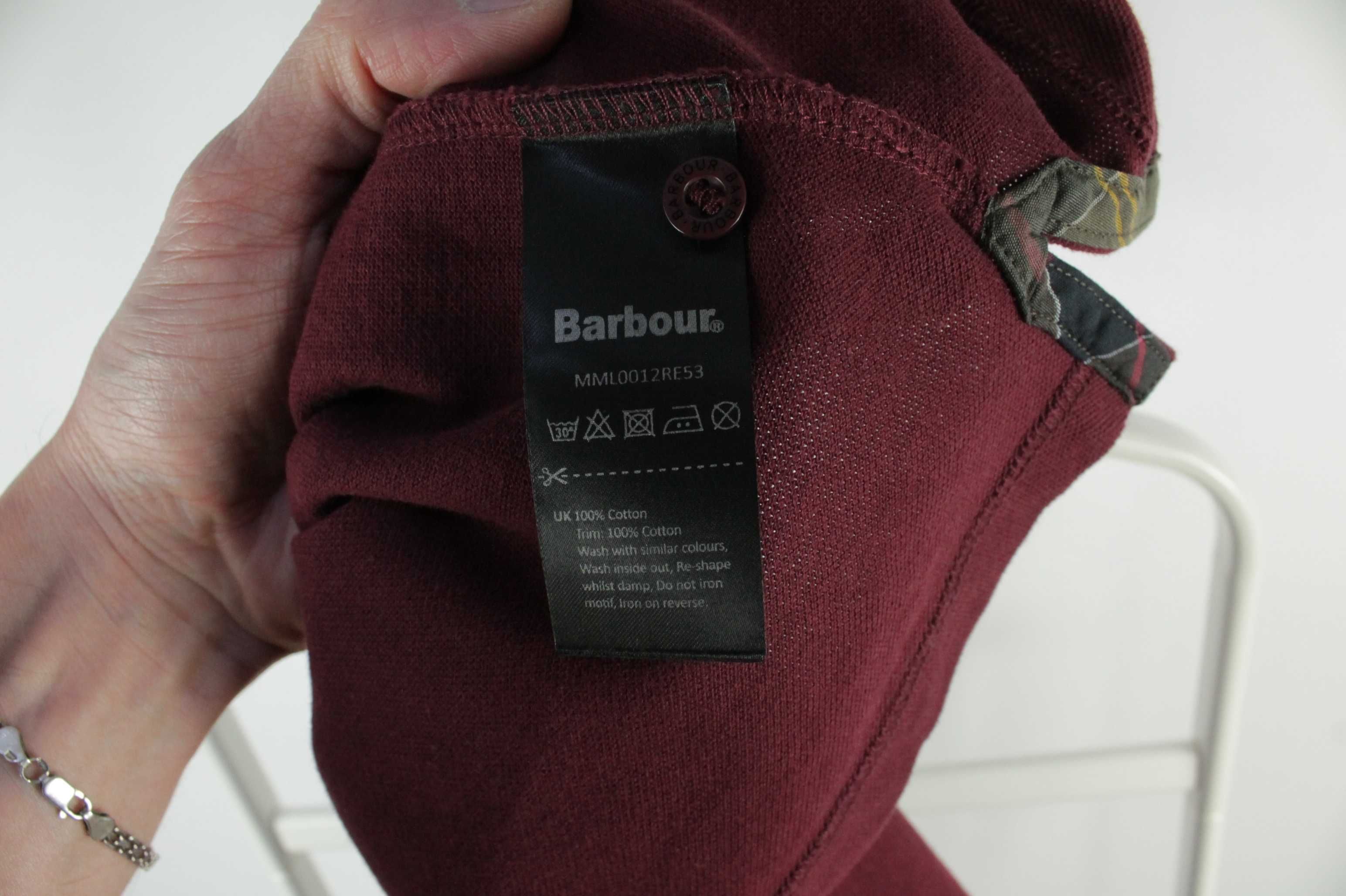 Якісне брендове поло футболка Barbour Tartan Pique Slim Fit ХЛ-ХХЛ