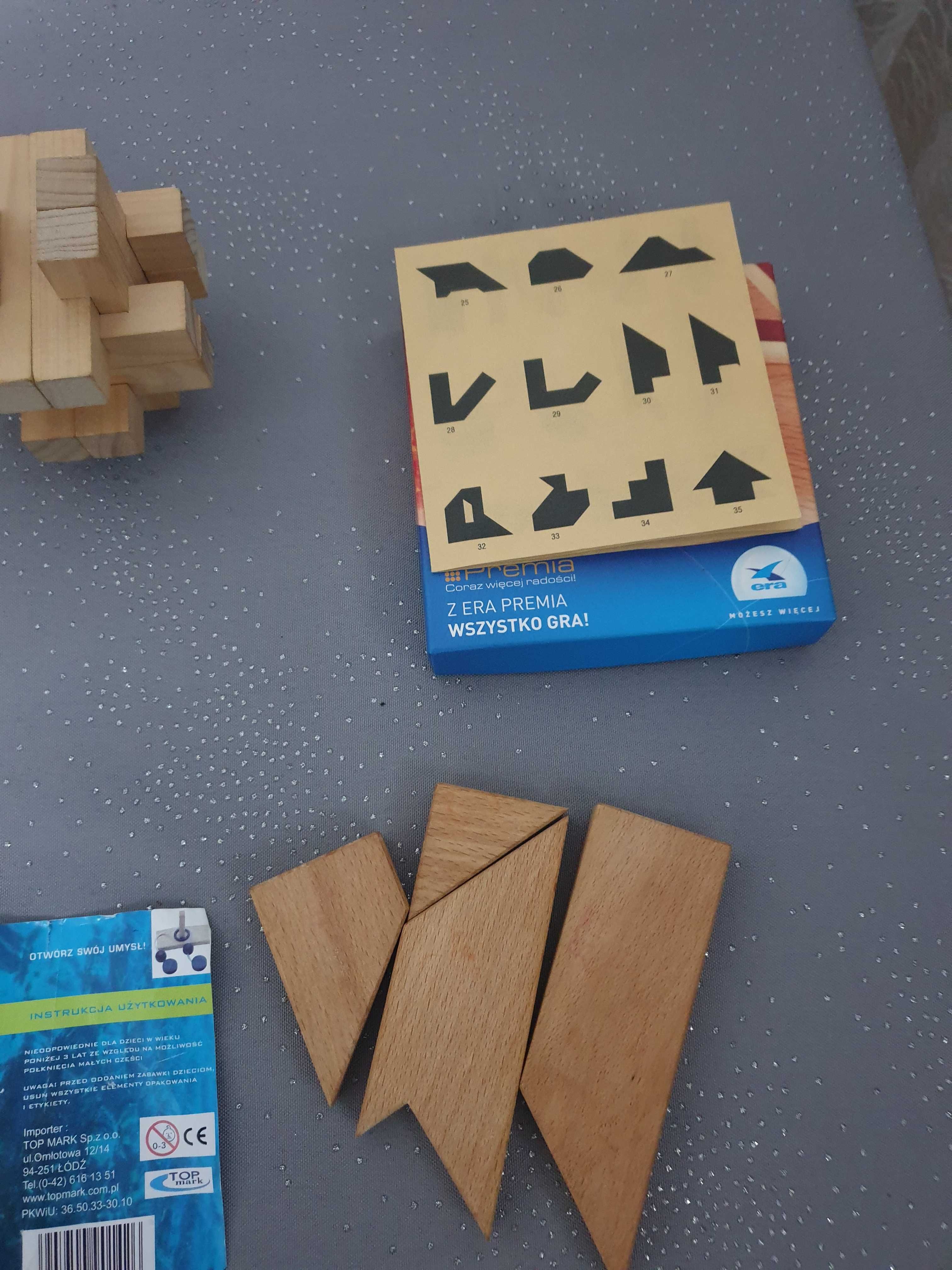 Zestaw 9 sztuk zabawki, łamigłówki, układanki logiczne, kostka Rubika