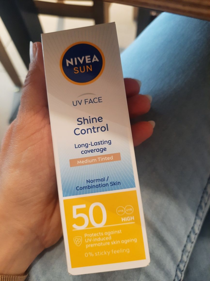 Krem do twarzy matujący Nivea Sun SPF50 nowy