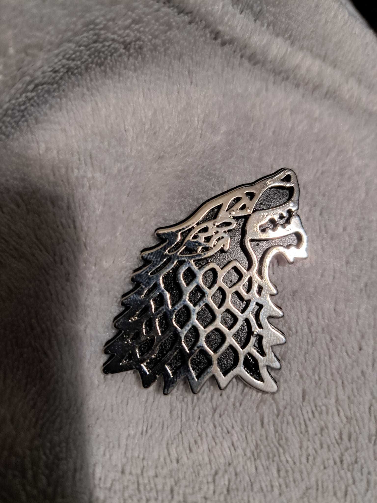 Game of Thrones Guerra dos Tronos pin Stark direwolve NOVO SELADO