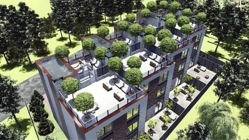 Двухуровневый коттедж по доступной цене  возле соснового леса