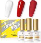 Born pretty 3 x 7ml base gel top coat matte top coat