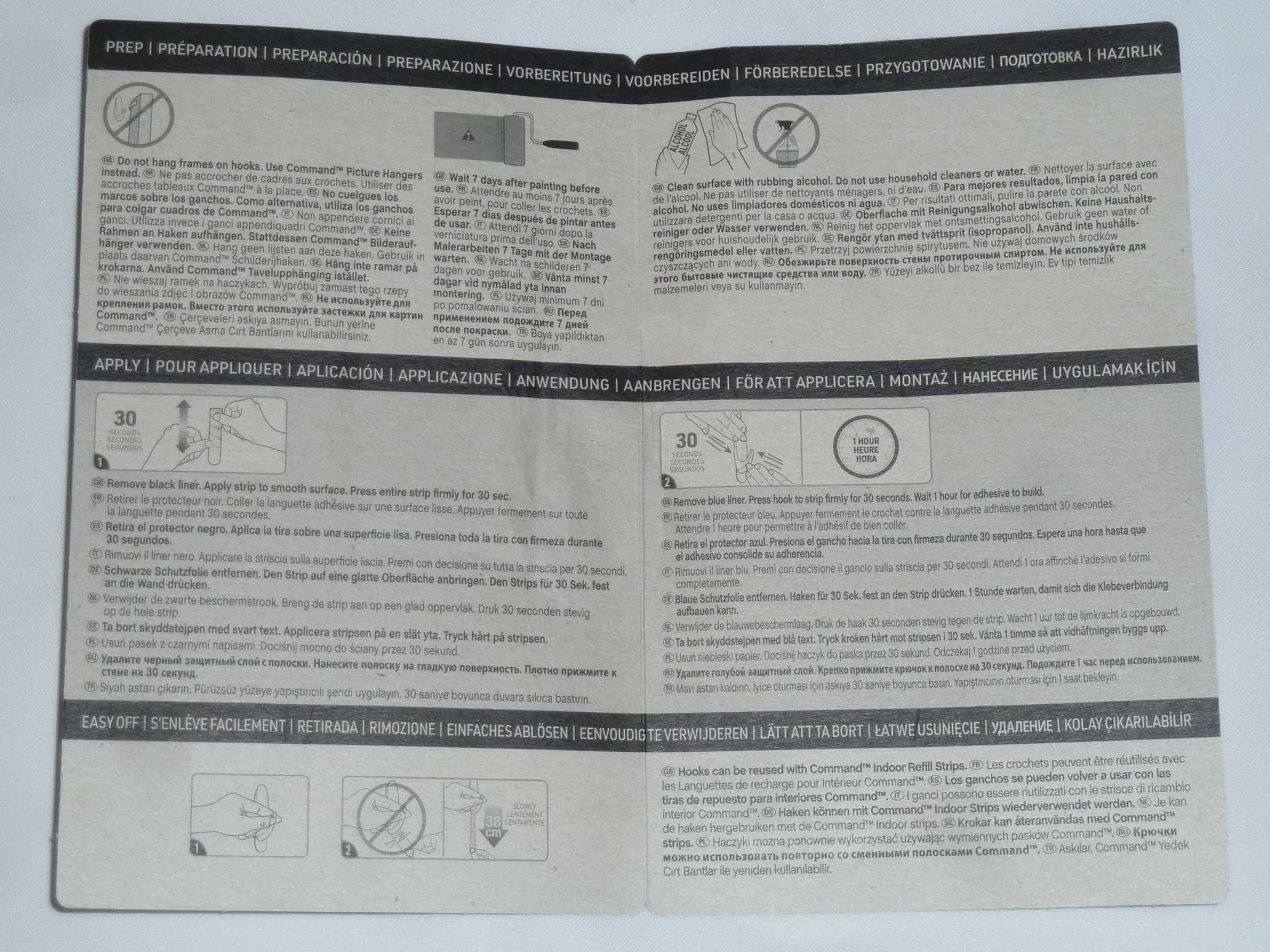 Haczyki do Ozdób - 3M COMMAND - aż 45 sztuk + 54 paski